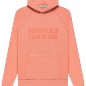 Essentials Fear of God Coral Hoodie